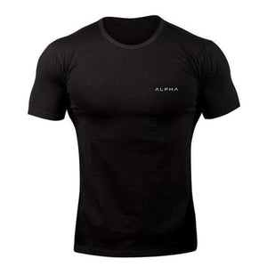 Planet Gates C20 / Asian size M Sports Cotton T-shirt Gym Fitness Workout Training Short sleeve T-shirts Male Jogging Slim Tee Tops Brand Clothing