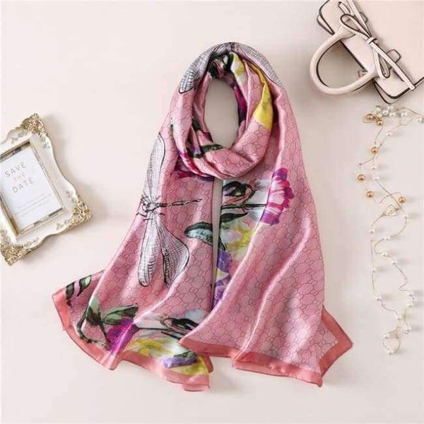 Planet Gates c21 Summer women scarves soft long print silk scarves lady shawl and wrap designer pashmina bandana beach stoles hijab