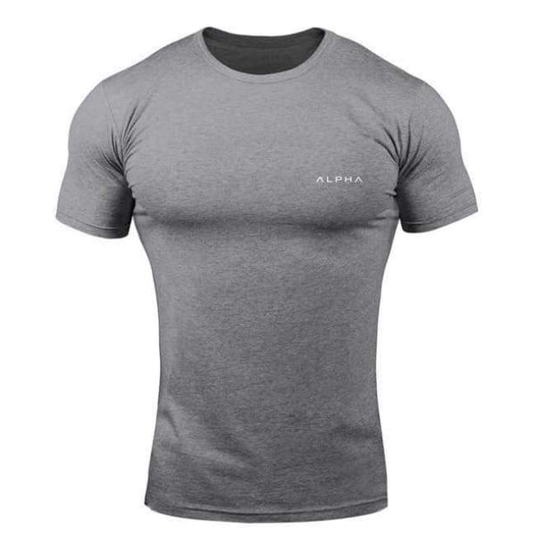 Planet Gates C22 / Asian size M Sports Cotton T-shirt Gym Fitness Workout Training Short sleeve T-shirts Male Jogging Slim Tee Tops Brand Clothing