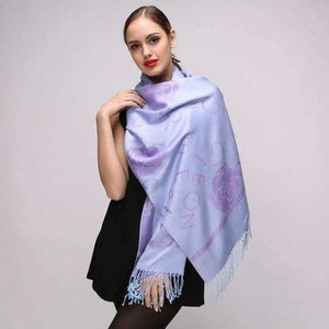 Planet Gates C26 / 180x70cm Winter Scarf Women Silver pashmina Jacquard Wraps shawl Echarpes Femme Long scarves pashmina cachecol feminino inverno