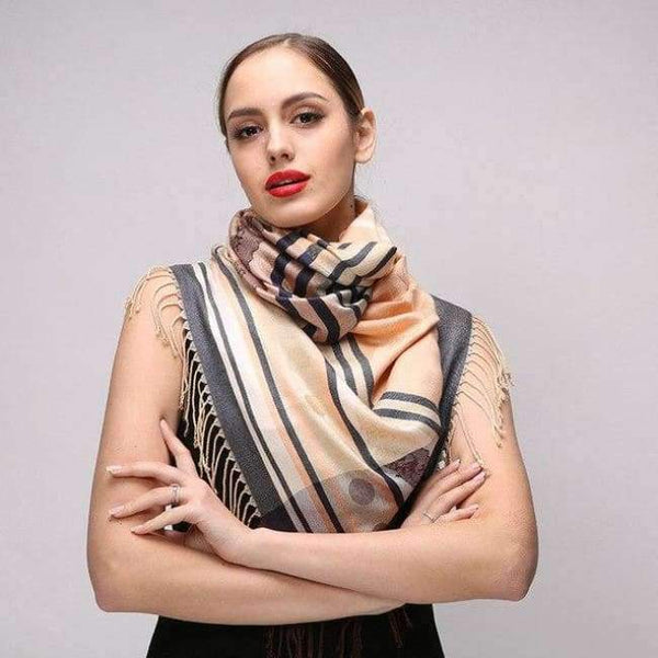 Planet Gates C27 / 180x70cm Winter Scarf Women Silver pashmina Jacquard Wraps shawl Echarpes Femme Long scarves pashmina cachecol feminino inverno
