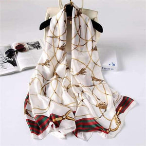 Planet Gates c28 Summer women scarves soft long print silk scarves lady shawl and wrap designer pashmina bandana beach stoles hijab