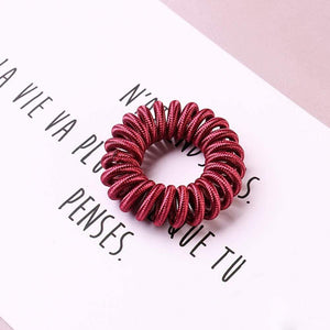 Elastic Knit Telephone Wire Hair Bands Girl Woman Hair Accessories Rubber Band Headwear Hair Rope Spiral Shape Hair Ties