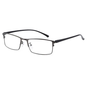 Planet Gates C3 Gun Grey Optical Men Titanium Alloy Eyeglasses Frame for Men Eyewear Flexible Temple Legs IP Electroplating Alloy Material Y2529