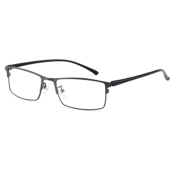 Planet Gates C3 Gun Grey Optical Men Titanium Alloy Eyeglasses Frame for Men Eyewear Flexible Temple Legs IP Electroplating Alloy Material Y2529
