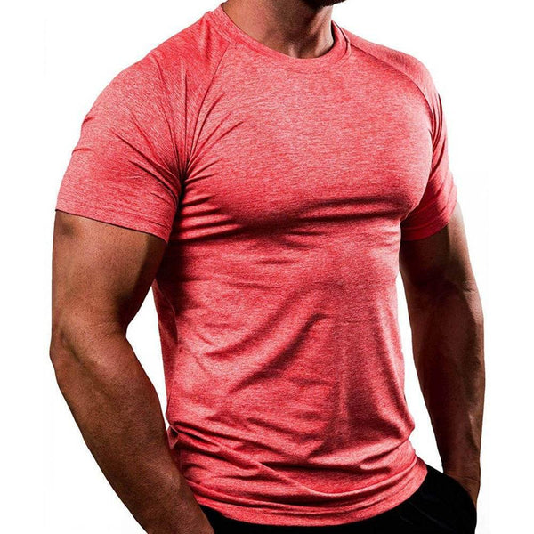 Gym T Shirt Men Compression Quick Dry Fitness T-shirt Super Elastic Skinny Tee Tops Summer Jogger Workout Crossfit Clothing