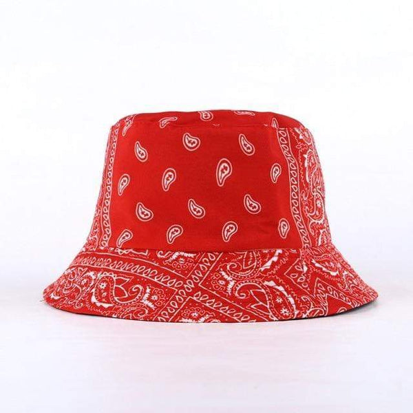 Planet Gates C3 red Unisex Pattern Cotton Bucket Hat Men Women Cotton Double-Sided Sun Cap Summer Panama Fashion Fold Sun Fishing Fisherman Hats