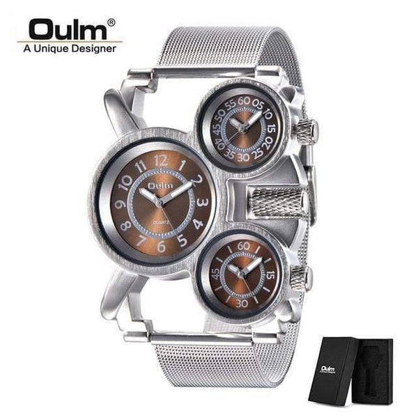 Planet Gates C3(with box) Men's Watches Casual Quartz Watch Men Three Dial Outdoor Sports Leather Watch relogio masculino