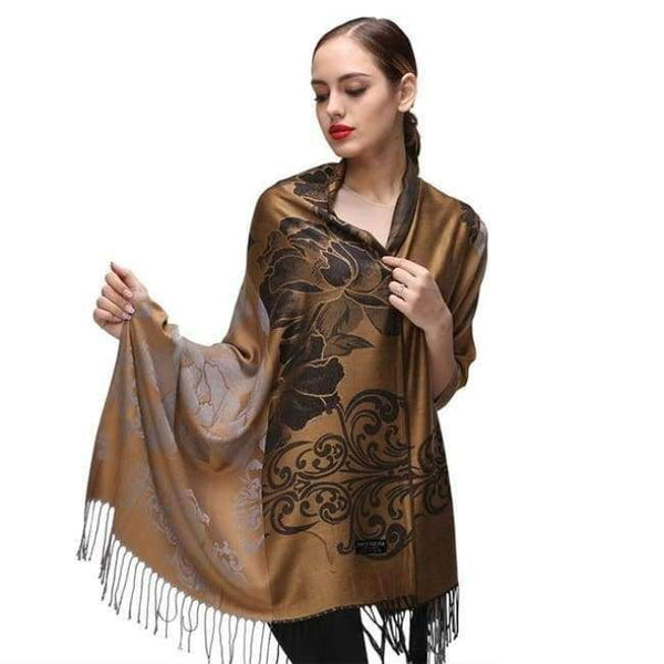 Planet Gates C34 / 180x70cm Winter Scarf Women Silver pashmina Jacquard Wraps shawl Echarpes Femme Long scarves pashmina cachecol feminino inverno