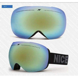 Planet Gates C4-1 2017 New Winter Ski Goggles Double Lens UV400 Anti-fog Big Ski Mask Glasses Skiing Men Women Snow Snowboard Eyewear Large Brands