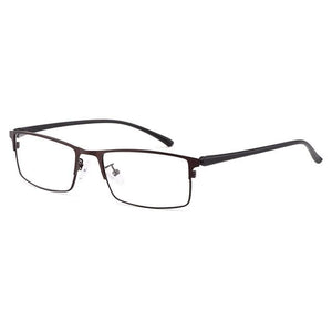 Planet Gates C4 Brown Optical Men Titanium Alloy Eyeglasses Frame for Men Eyewear Flexible Temple Legs IP Electroplating Alloy Material Y2529