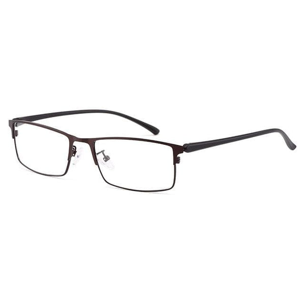 Planet Gates C4 Brown Optical Men Titanium Alloy Eyeglasses Frame for Men Eyewear Flexible Temple Legs IP Electroplating Alloy Material Y2529