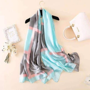 Summer women scarves soft long print silk scarves lady shawl and wrap designer pashmina bandana beach stoles hijab