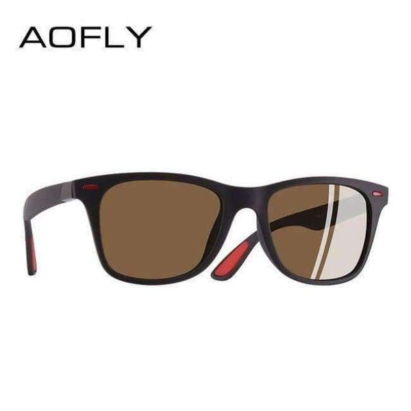 Planet Gates C4Brown AOFLY BRAND DESIGN Classic Polarized Sunglasses Men Women Driving Square Frame Sun Glasses Male Goggle UV400 Gafas De Sol AF8083