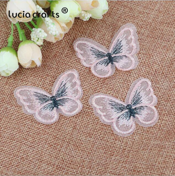 Planet Gates C5 10Pcs 10/12 pcs   Lace Butterfly  Multi-Color Cloth Embroidery Patch  Sew On Polyester DIY Patch  L0919