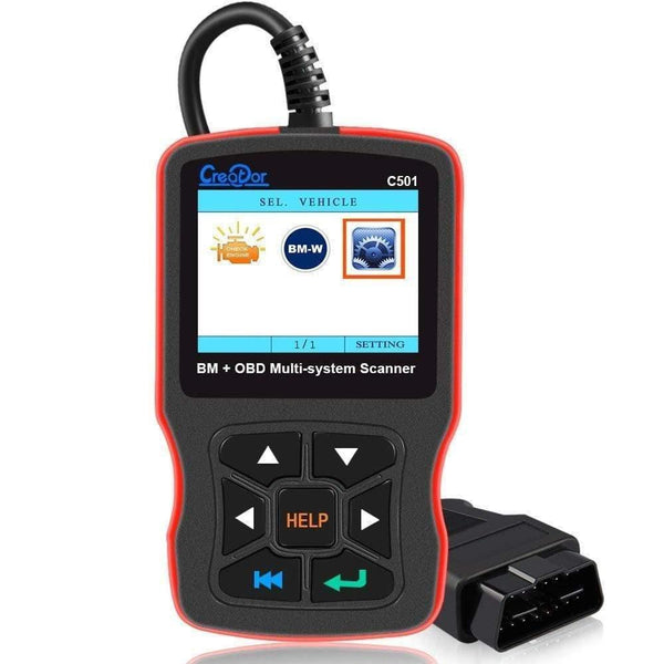 Planet Gates C501 OBD 2 Car Diagnostic for BMW e46 e39 e90 e60 Diagnostic Scanner Code Reader AC EPS Oil Service Reset EPB ABS Airbag