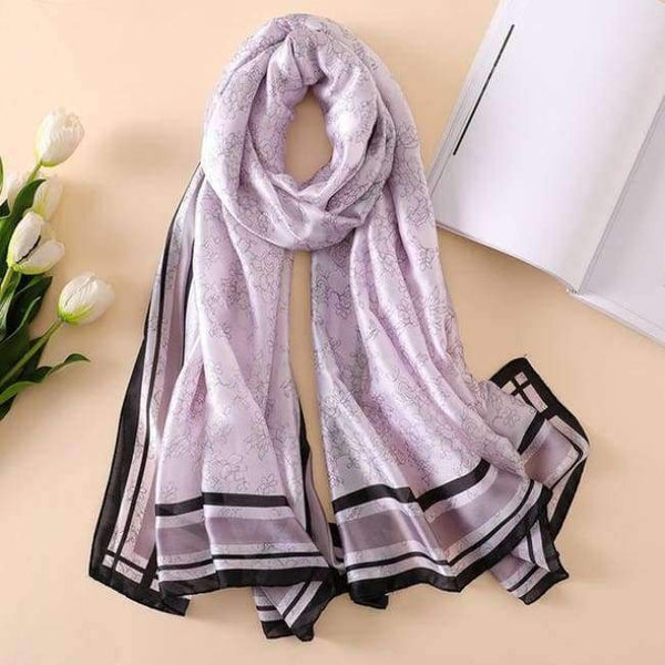 Planet Gates c51 Summer women scarves soft long print silk scarves lady shawl and wrap designer pashmina bandana beach stoles hijab