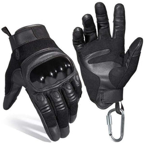 Planet Gates C58 / L / China Black Moto Motocross Glove Men Leather Motorcycle Full Finger Gloves Cycling Bike Bicycle Riding BMX Enduro Work Mittens Summer