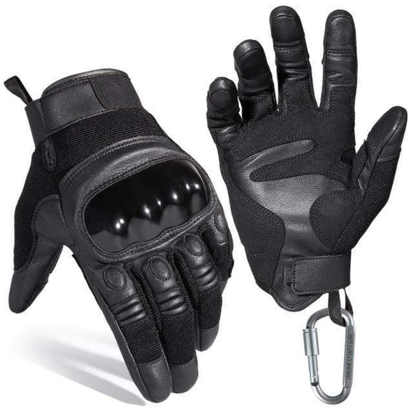 Planet Gates C58 / L / China Black Moto Motocross Glove Men Leather Motorcycle Full Finger Gloves Cycling Bike Bicycle Riding BMX Enduro Work Mittens Summer