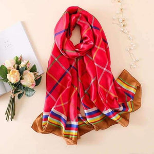 Summer women scarves soft long print silk scarves lady shawl and wrap designer pashmina bandana beach stoles hijab