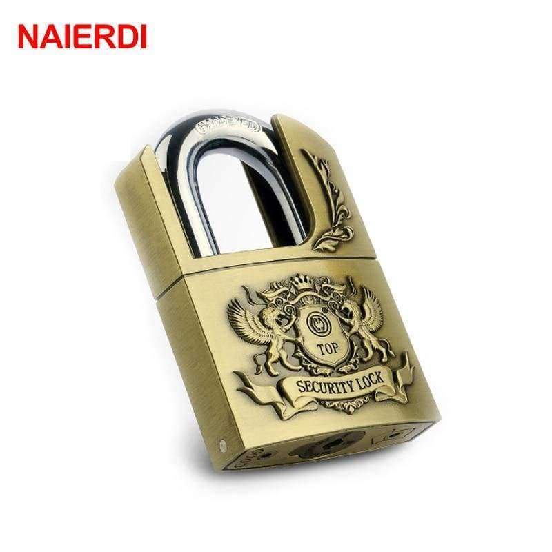 Planet Gates C6 40H NAIERDI C6H Super B Grade Padlocks High Tech Safe Anti-Theft Lock Rustproof Antique Bronze Top Security lock For Home Hardware