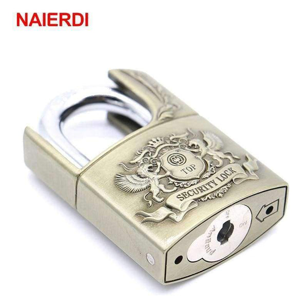 Planet Gates C6 40H NAIERDI C6H Super B Grade Padlocks High Tech Safe Anti-Theft Lock Rustproof Antique Bronze Top Security lock For Home Hardware