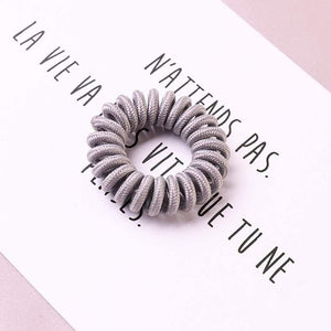 Elastic Knit Telephone Wire Hair Bands Girl Woman Hair Accessories Rubber Band Headwear Hair Rope Spiral Shape Hair Ties