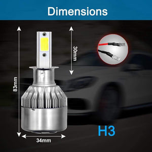 Planet Gates C6 H1 H3 Led Headlight Hulbs H7 LED Car Lights H4 880 H11 HB3 9005 HB4 9006 H13 6000K 72W 12V 24V 8000LM Auto Headlamps