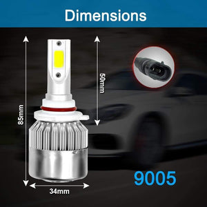 Planet Gates C6 H1 H3 Led Headlight Hulbs H7 LED Car Lights H4 880 H11 HB3 9005 HB4 9006 H13 6000K 72W 12V 24V 8000LM Auto Headlamps