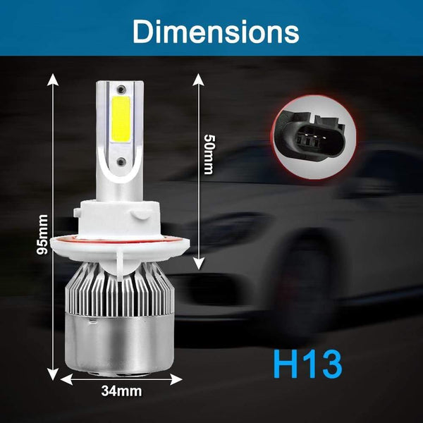 Planet Gates C6 H1 H3 Led Headlight Hulbs H7 LED Car Lights H4 880 H11 HB3 9005 HB4 9006 H13 6000K 72W 12V 24V 8000LM Auto Headlamps