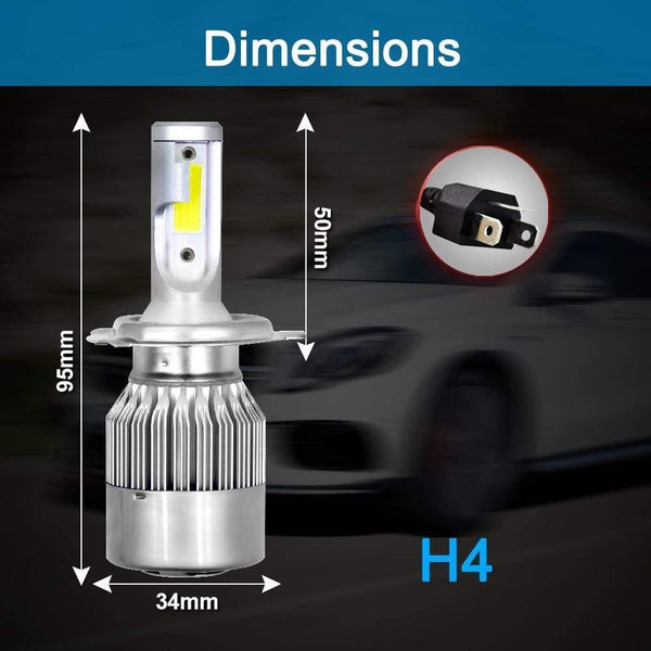 Planet Gates C6 H1 H3 Led Headlight Hulbs H7 LED Car Lights H4 880 H11 HB3 9005 HB4 9006 H13 6000K 72W 12V 24V 8000LM Auto Headlamps