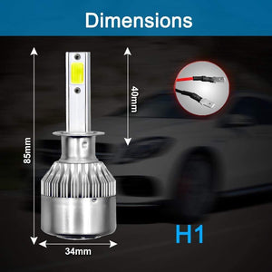 Planet Gates C6 H1 H3 Led Headlight Hulbs H7 LED Car Lights H4 880 H11 HB3 9005 HB4 9006 H13 6000K 72W 12V 24V 8000LM Auto Headlamps
