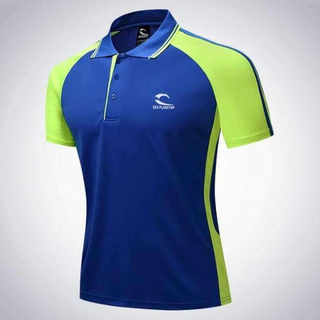 Planet Gates C1 / M Men Tennis clothing solid male Fitness Run jogging Outdoor sports badminton T-shirt Short Sleeve breathable polo shirt