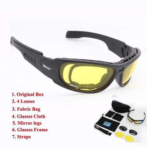 Planet Gates C6 Polarized Glasses CS Army Tactical Motorcycle Hunting Shooting Airsoft Bullet-proof Military Goggles with 4 Lens Kit