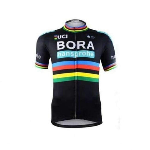 Planet Gates C6 / S Men Summer BORA Team Short Sleeve Ropa Ciclismo Maillot Bike Clothes Cycling Jersey Quick Dry Breathable Bycicle Tops