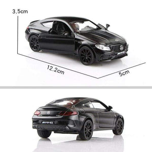 Planet Gates C63 S Matte Black Birthday Presents Boys Toys AMG C63 S Coupe Simulation Exquisite Diecasts Toy Vehicles RMZ city Car Styling 1:36 Alloy Model