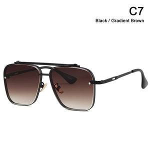 Planet Gates C7 Black Brown / UV400 JackJad 2022 Fashion Classic Mach Six Style Gradient Sunglasses Cool Men Vintage Brand Design Sun Glasses Oculos De Sol 2A102