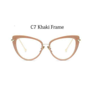 Planet Gates C7 Khaki  Frame eye glasses frames for women cat eye Glasses frame clear lens Women eyeglasses frames vintage transparent eyewear glasses TR90