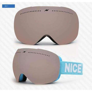 Planet Gates C8-1 2017 New Winter Ski Goggles Double Lens UV400 Anti-fog Big Ski Mask Glasses Skiing Men Women Snow Snowboard Eyewear Large Brands