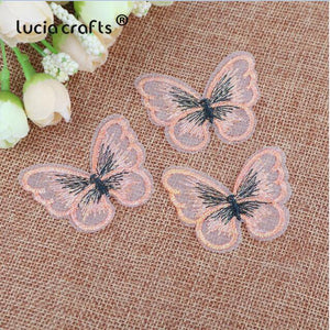 Planet Gates C8 10Pcs 10/12 pcs   Lace Butterfly  Multi-Color Cloth Embroidery Patch  Sew On Polyester DIY Patch  L0919