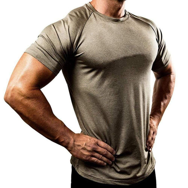Compression Quick Dry T Shirt Mens Gyms Fitness Solid T-shirt Superelastic Skinny Tee Tops Male Jogger Workout Crossfit Clothing