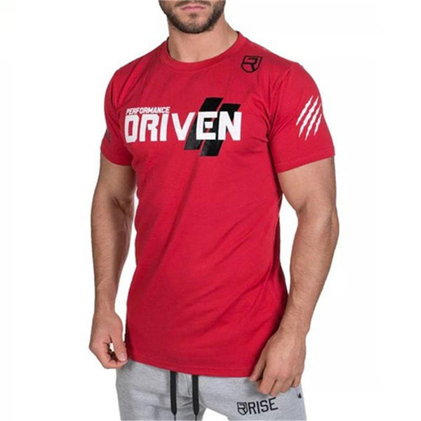 Men Short Sleeve Cotton T-shirt  New Casual Black Solid Slim T Shirt Male Jogger Gyms Fitness Bodybuilding Workout Tees Tops