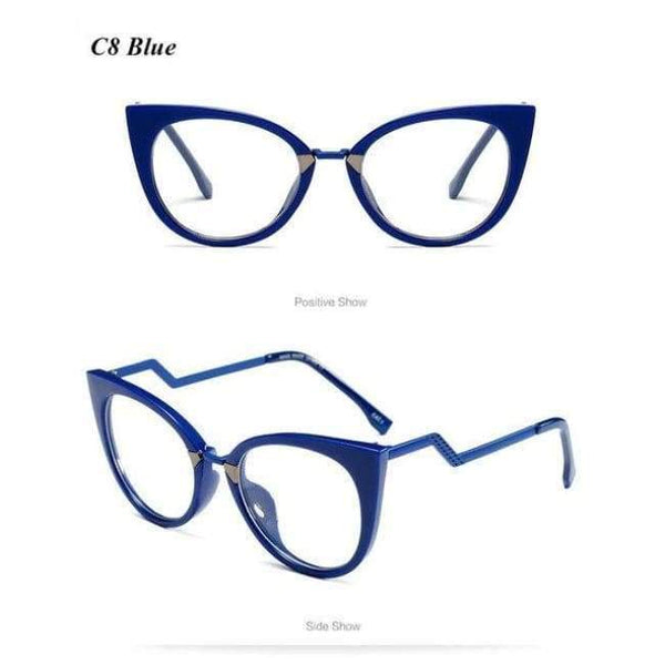 Planet Gates C8 mimiyou Fashion High-Quality Cat Eye Glasses Frame Women Optical Eyewear Lady Eyeglasses Frame Clear UV400 Brand Designer oculos