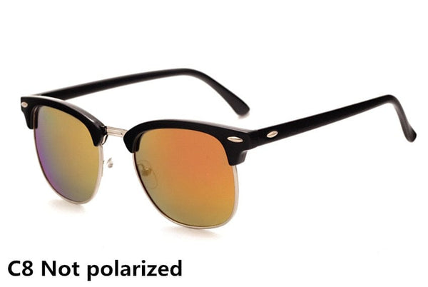 Planet Gates C8 / Polarized Classic Polarized Brand Designer Sunglasses Men Women Retro  High Quality Sun Glasses Rivet Female Male Fashion Mirror Sunglass
