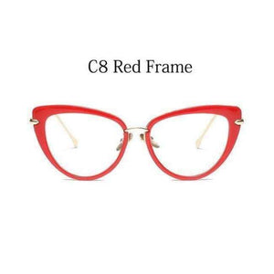Planet Gates C8 Red  Frame eye glasses frames for women cat eye Glasses frame clear lens Women eyeglasses frames vintage transparent eyewear glasses TR90