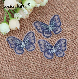Planet Gates C9 10Pcs 10/12 pcs   Lace Butterfly  Multi-Color Cloth Embroidery Patch  Sew On Polyester DIY Patch  L0919