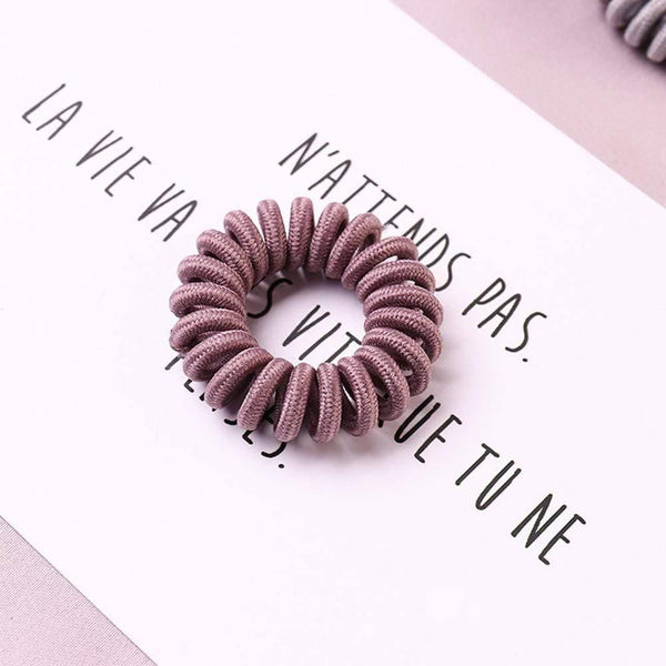 Elastic Knit Telephone Wire Hair Bands Girl Woman Hair Accessories Rubber Band Headwear Hair Rope Spiral Shape Hair Ties
