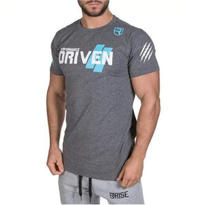 Mens Short Sleeve Cotton T-shirt Summer Casual Slim O-Neck T Shirt Man Jogger Gyms Fitness Bodybuilding Tees Tops Brand Clothing