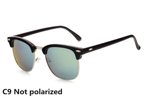 Planet Gates C9 / Polarized Classic Polarized Brand Designer Sunglasses Men Women Retro  High Quality Sun Glasses Rivet Female Male Fashion Mirror Sunglass