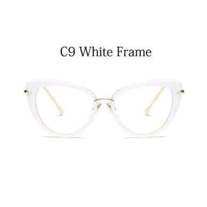 Planet Gates C9 White  FRame eye glasses frames for women cat eye Glasses frame clear lens Women eyeglasses frames vintage transparent eyewear glasses TR90